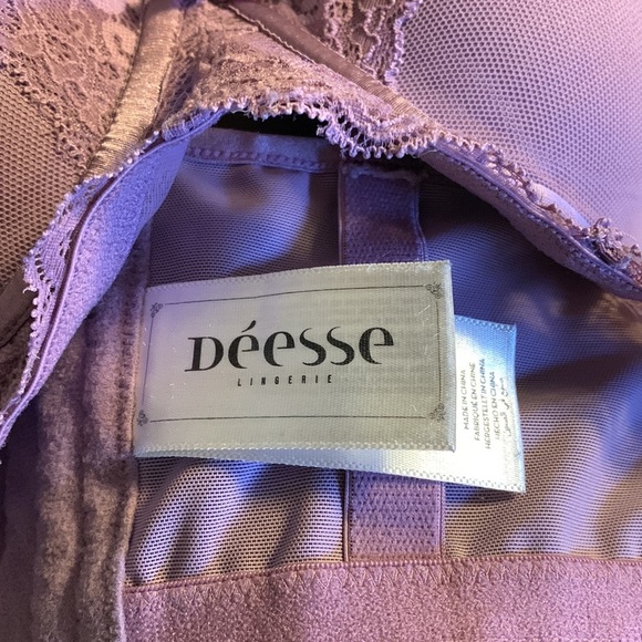 Déesse Lingerie Lavender Mesh and Lace Push Up Bra - Women’s Size 36B / B36 - Picture 8 of 9